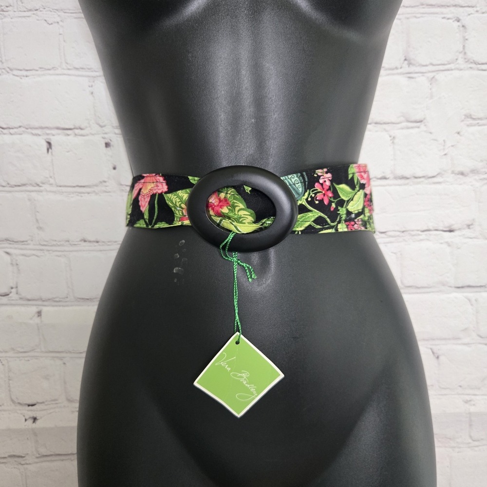 Vera Bradley Botanical Floral Tie Belt